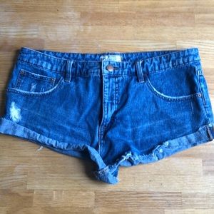 Free People Size 10/30 Waist Jean Shorts